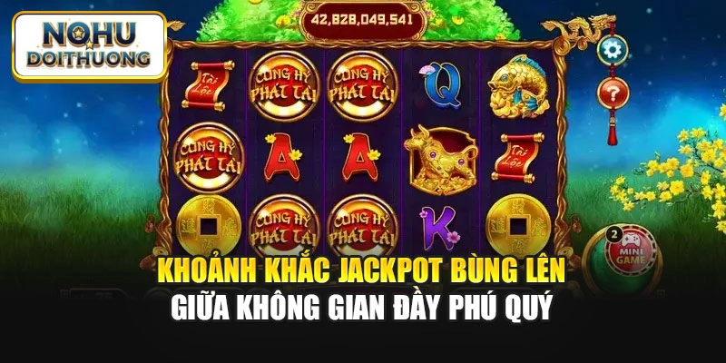 Khoảnh khắc Jackpot bùng lên giữa không gian đầy phú quý